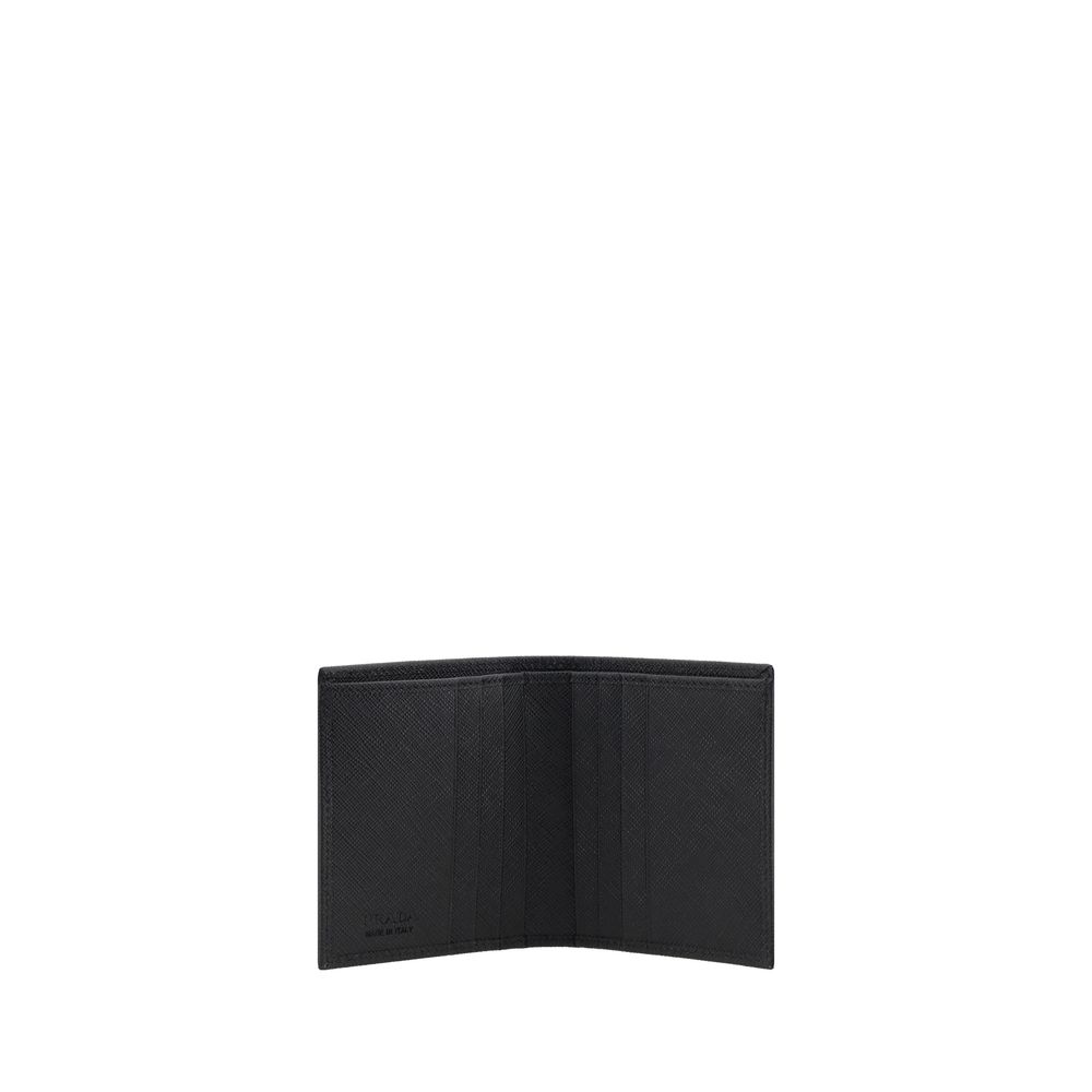 Prada Schwarzes Portemonnaie aus Nylon