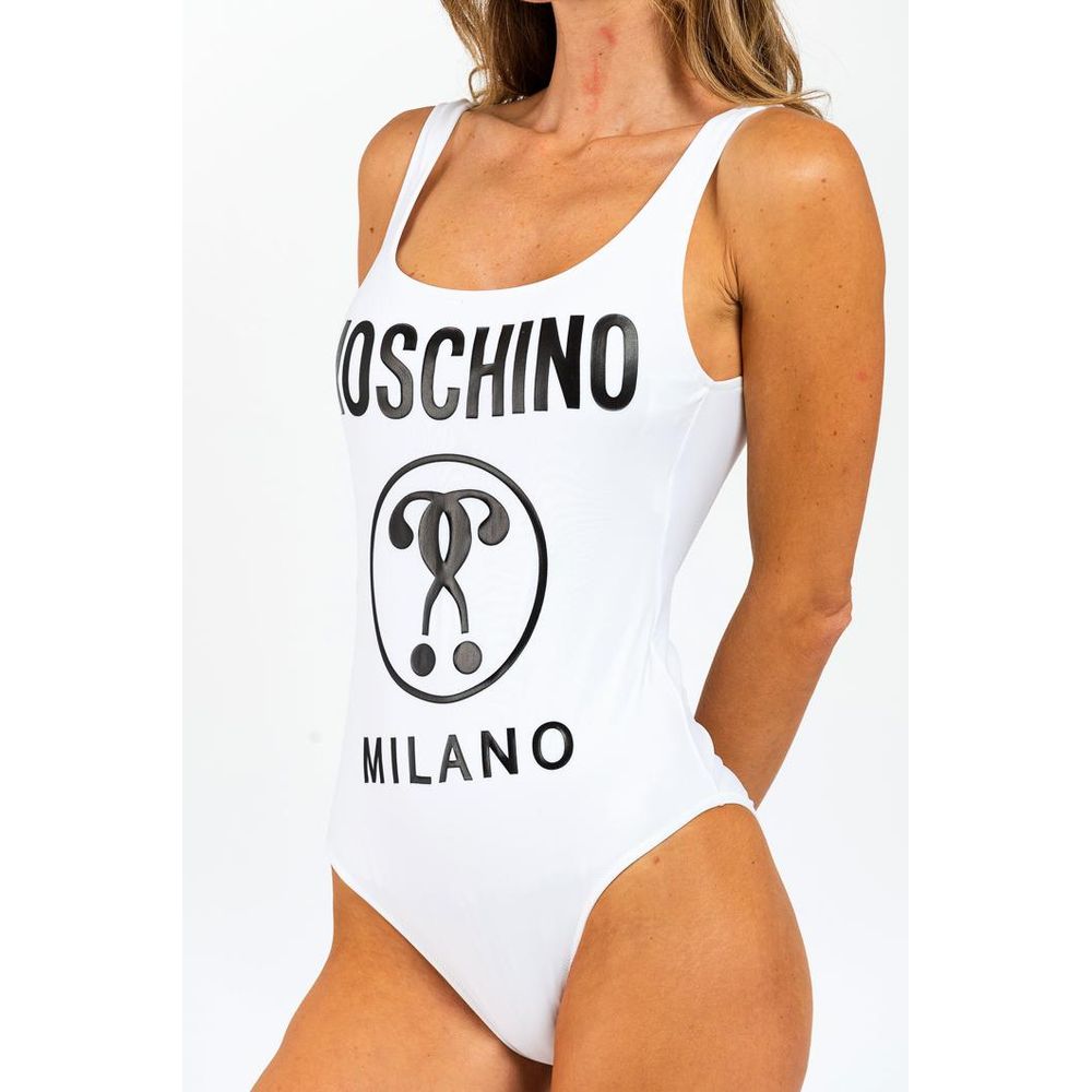 Moschino Weißer Einteiler aus Polyamid