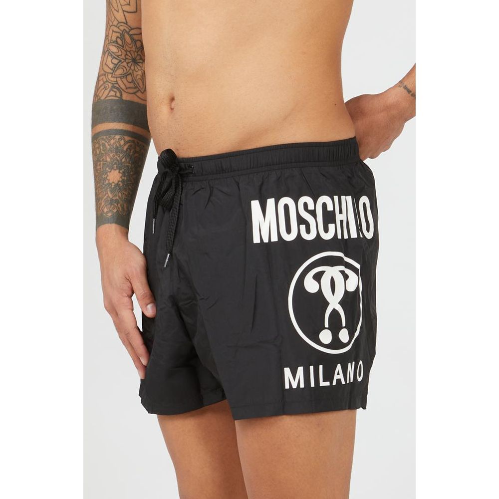 Moschino Schwarze Badeshorts aus Polyester