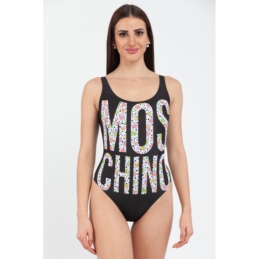 Moschino Schwarzer Badeanzug aus Polyester