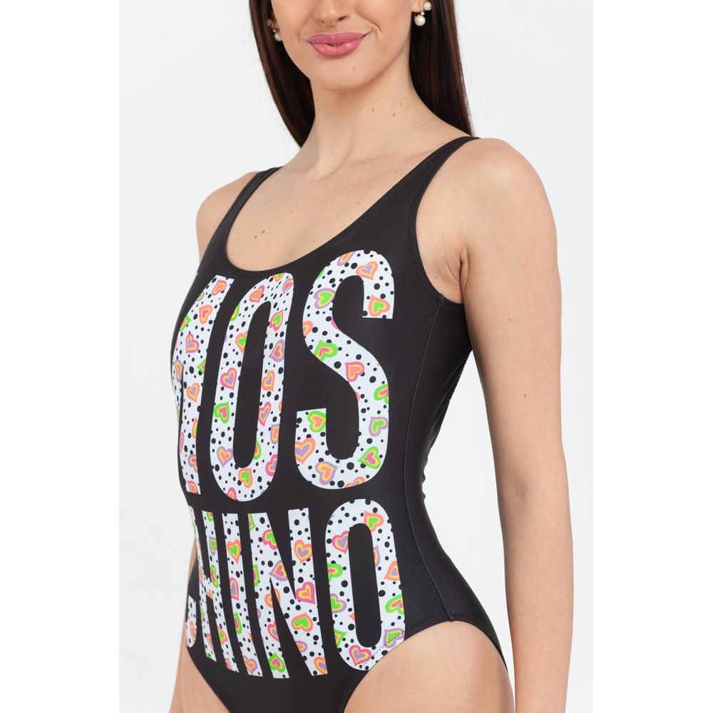 Moschino Schwarzer Badeanzug aus Polyester