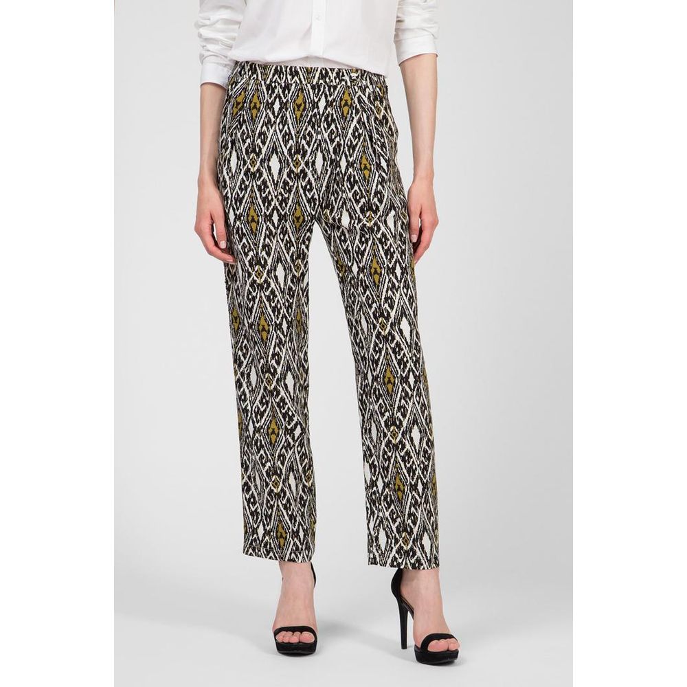 Patrizia Pepe Mehrfarbige Leinen-Freizeithose