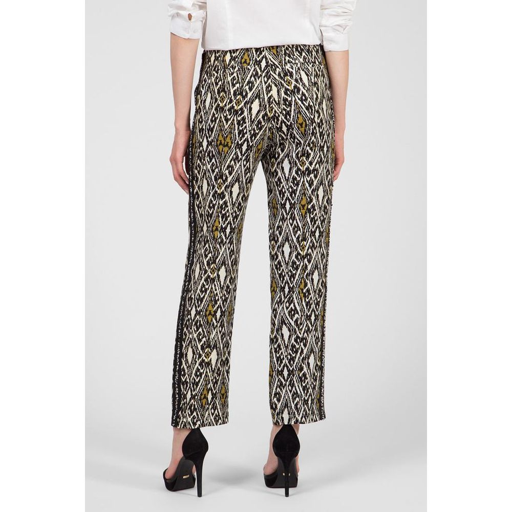 Patrizia Pepe Mehrfarbige Leinen-Freizeithose