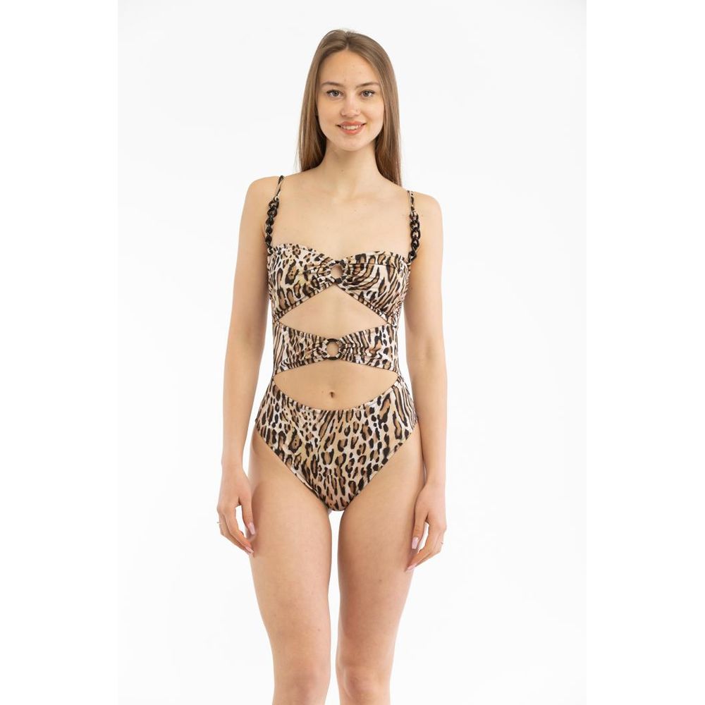 Moschino Einteiliger Badeanzug aus mehrfarbigem Polyester