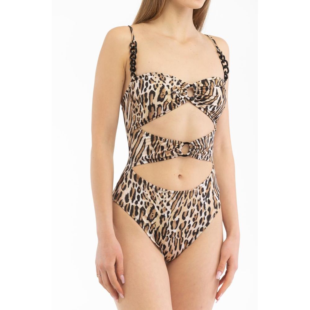Moschino Einteiliger Badeanzug aus mehrfarbigem Polyester