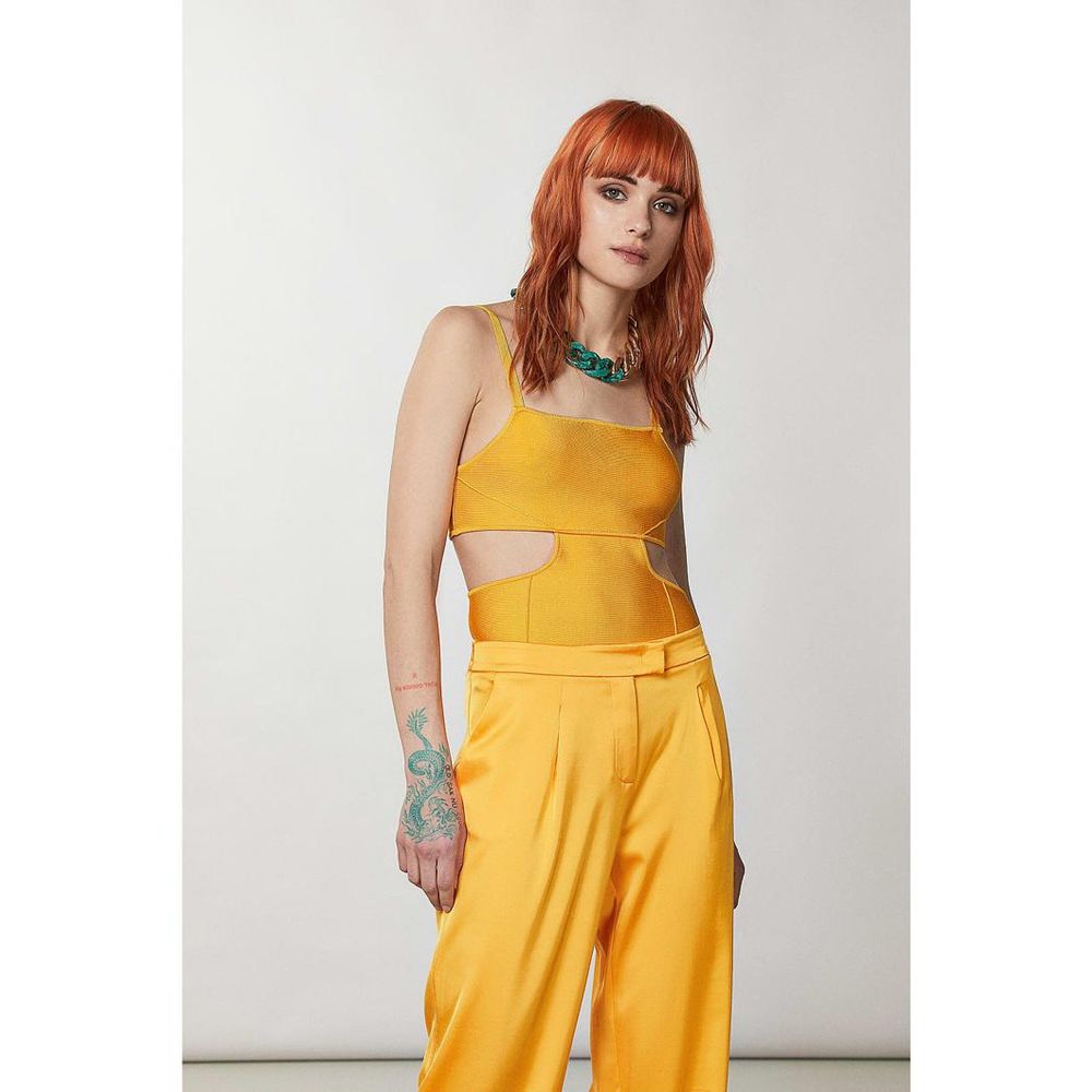 Patrizia Pepe Orange Viskose-Tanktops