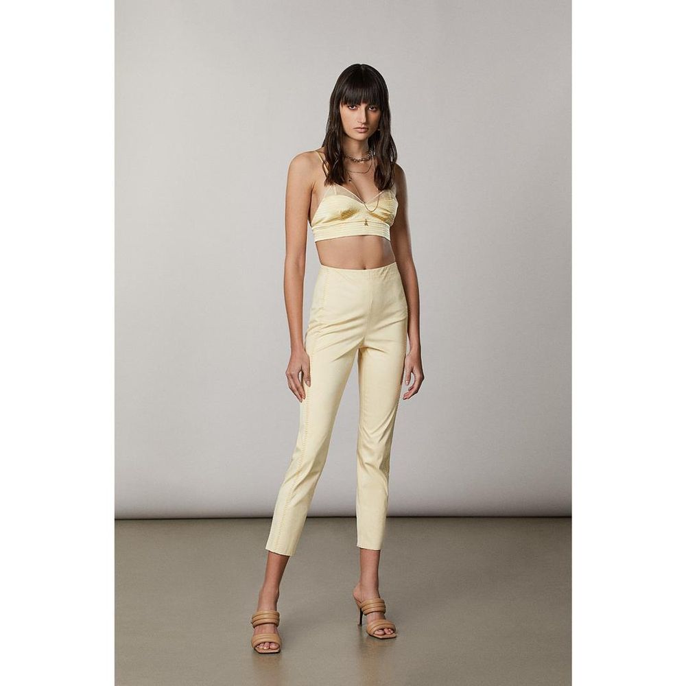 Patrizia Pepe Gelbe Hose aus Polyester