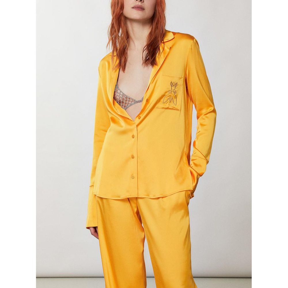 Patrizia Pepe Orange Viskosebluse