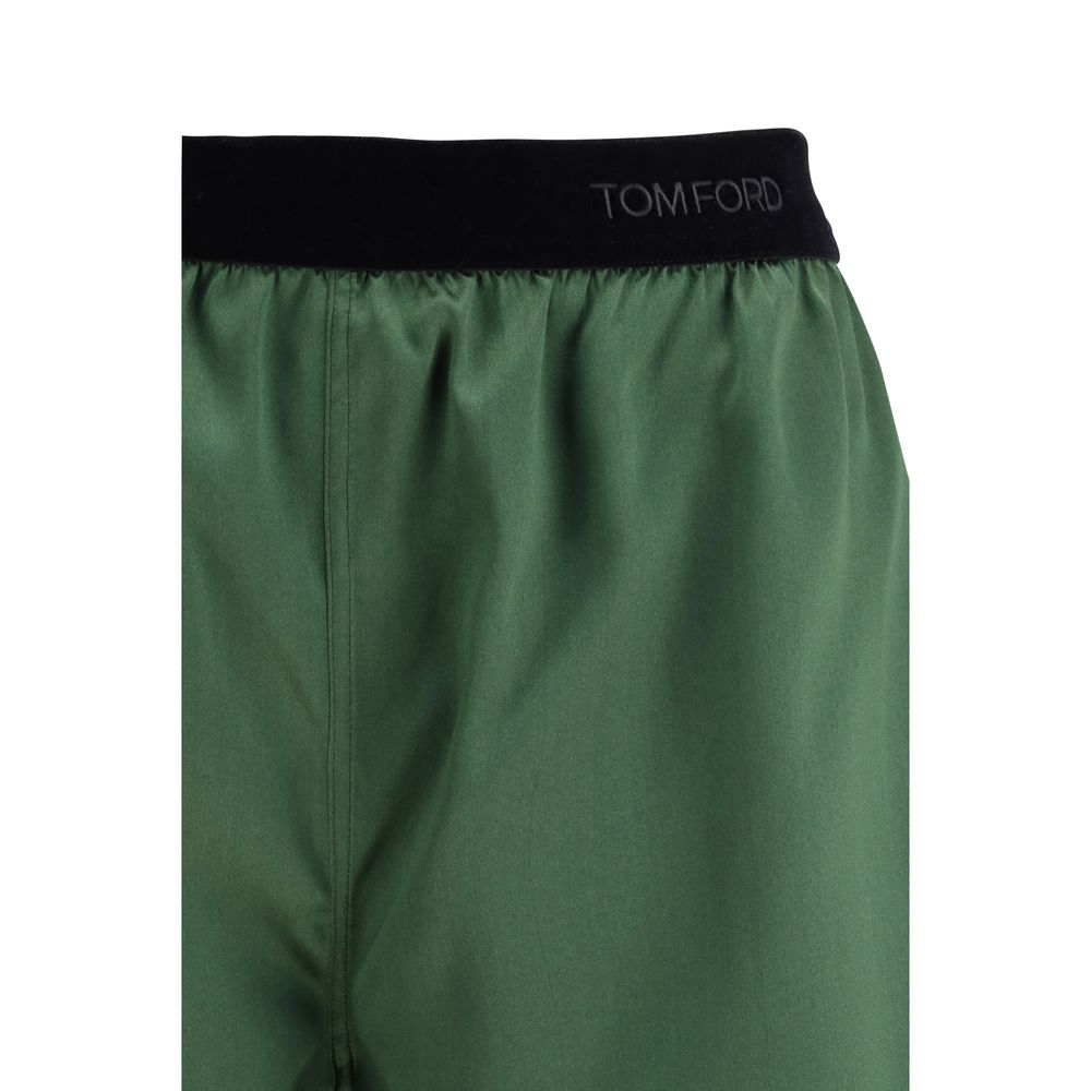 Tom Ford Zweifarbige Seiden-Bermudashorts