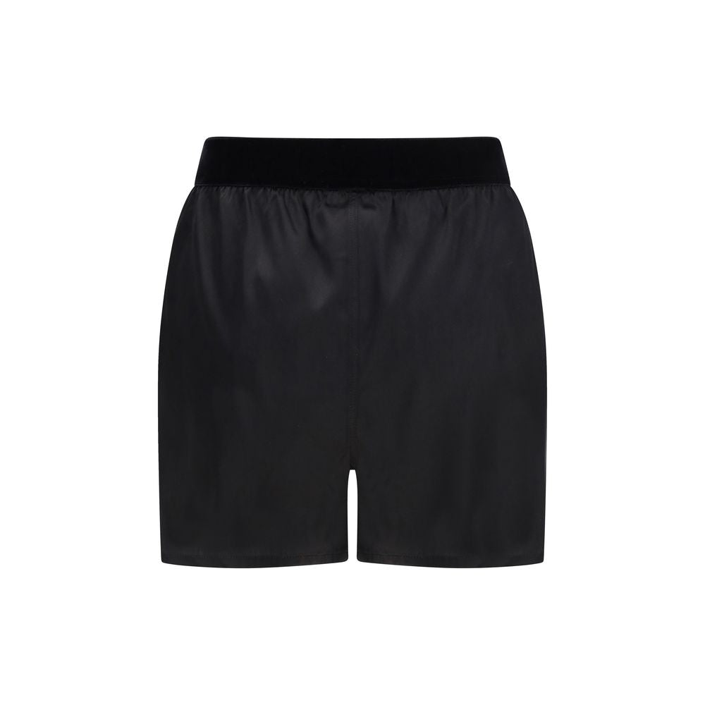 Tom Ford Schwarze Bermuda-Shorts aus Seide