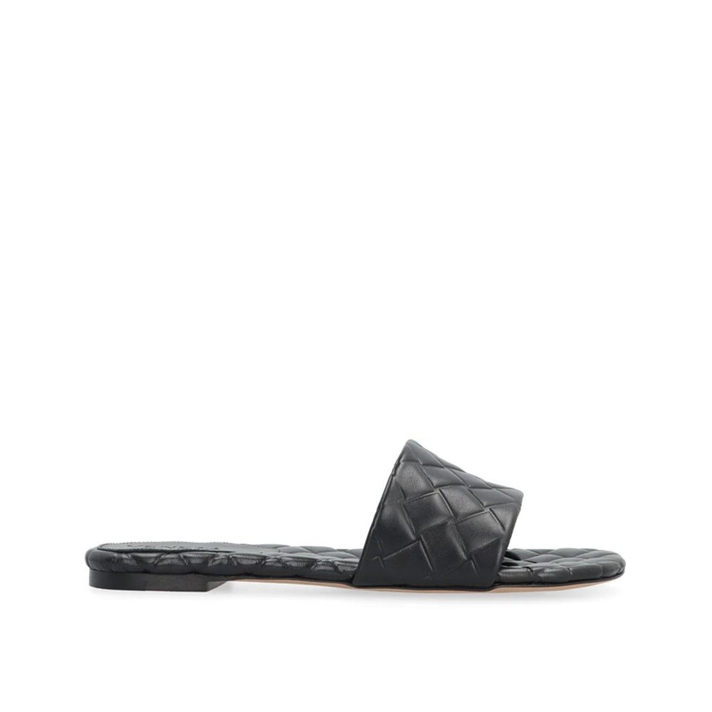 Bottega Veneta Schwarze Lammleder-Mules