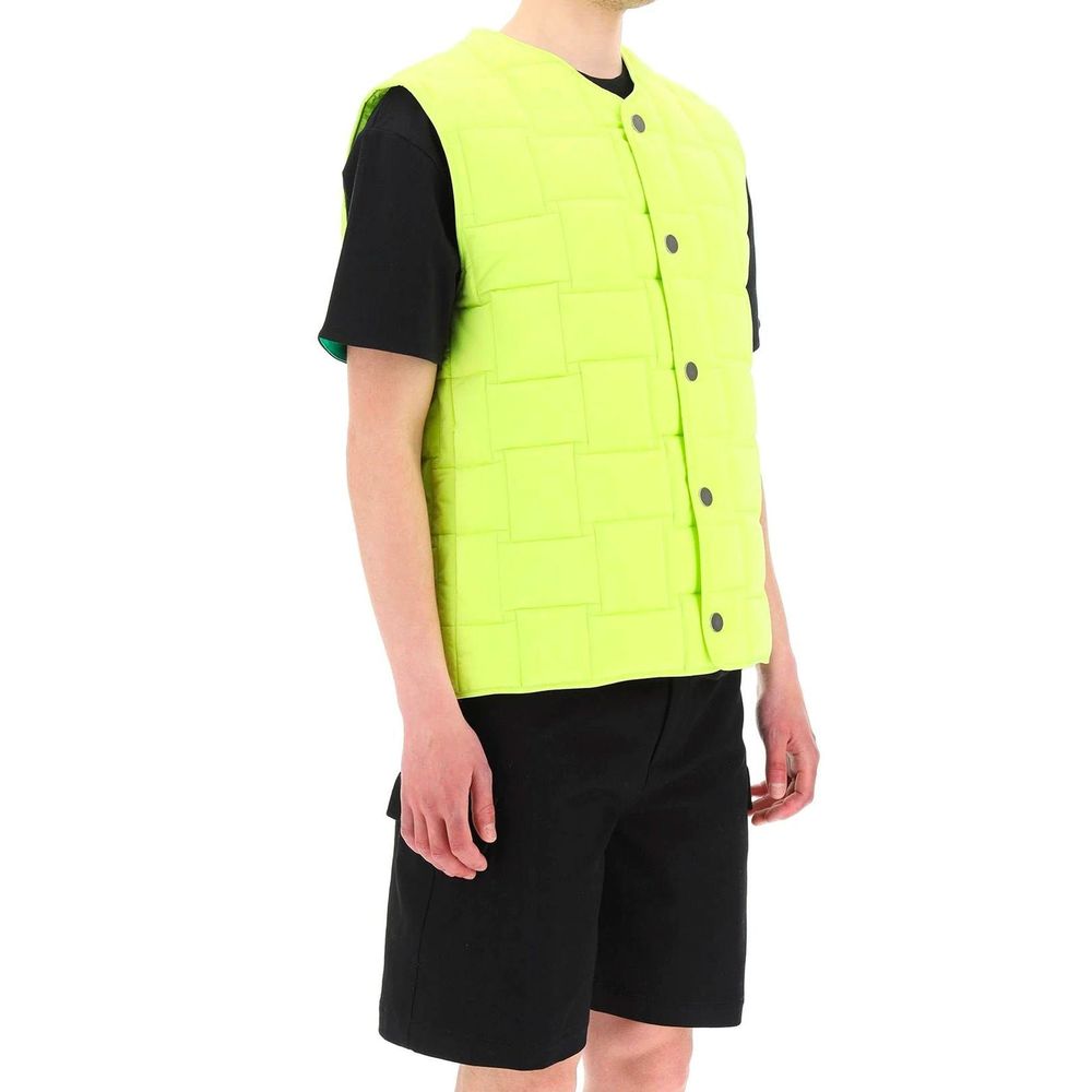 Bottega Veneta Ärmellose Zweifarbige Jacke aus Polyamid