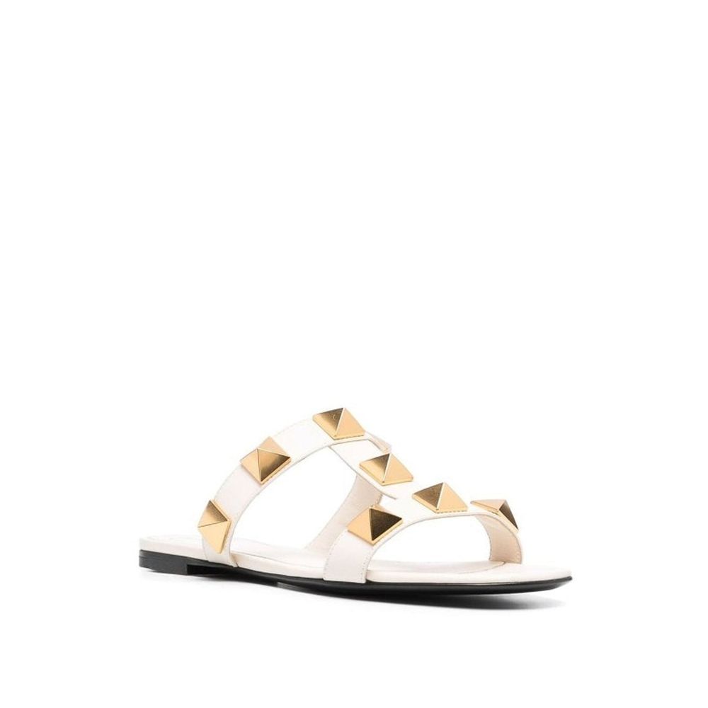 Valentino Garavani Weiße Sandalen aus Kalbsleder