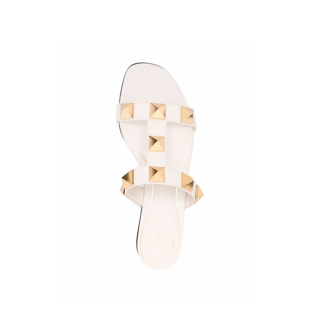 Valentino Garavani Weiße Sandalen aus Kalbsleder