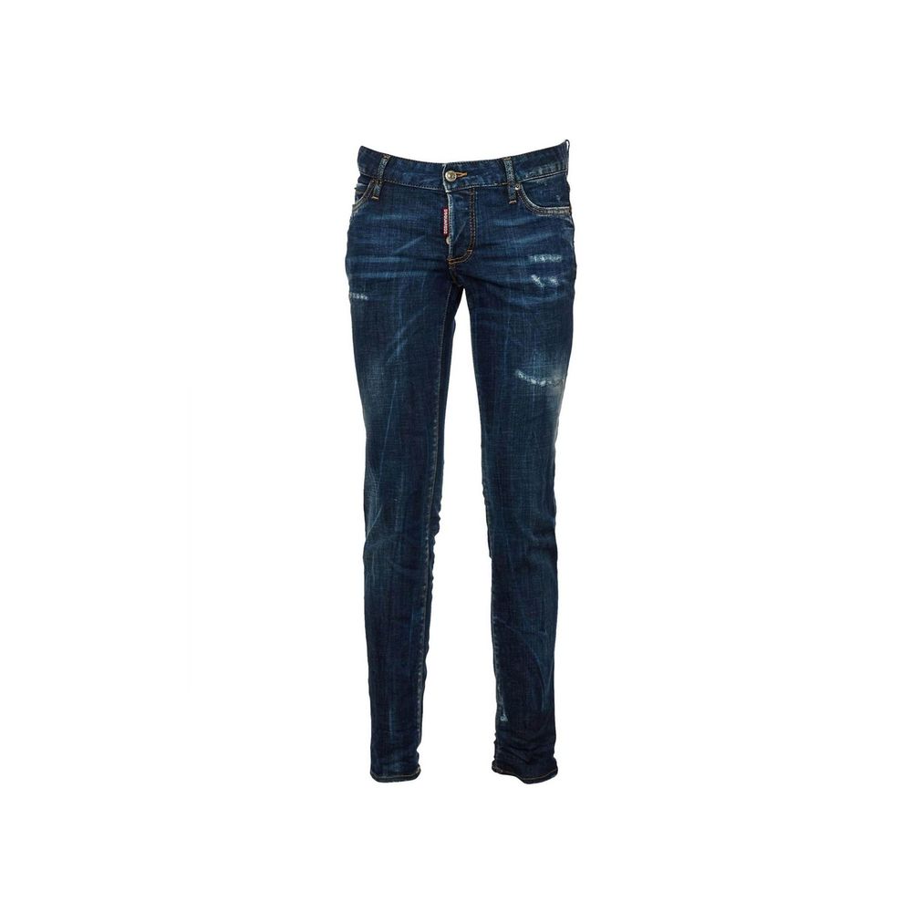 Dsquared² Blaue Baumwoll-Jeans im Slim Fit Schnitt