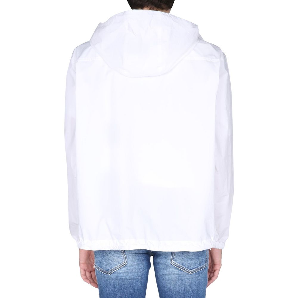 Dsquared² Weiße Baumwoll-Shell-Jacke