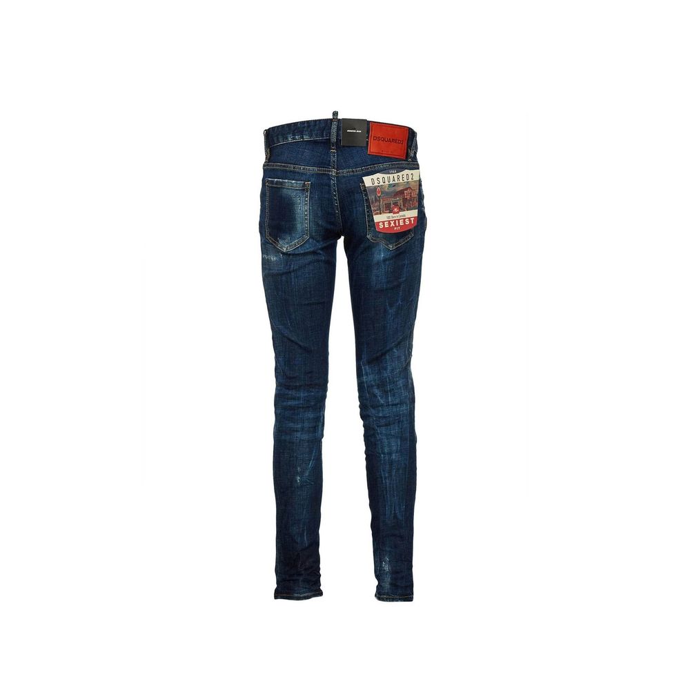 Dsquared² Blaue Baumwoll-Jeans im Slim Fit Schnitt