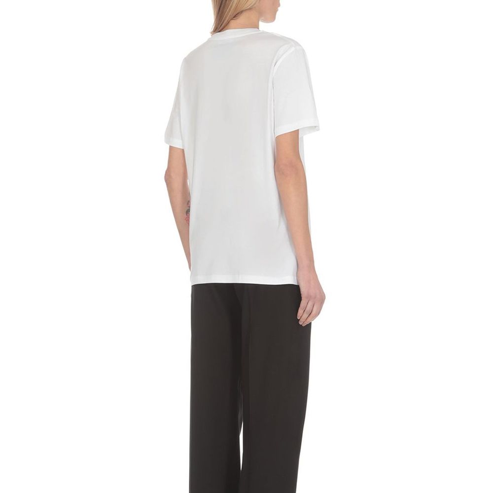 Moschino Couture Weißes Baumwoll-T-Shirt