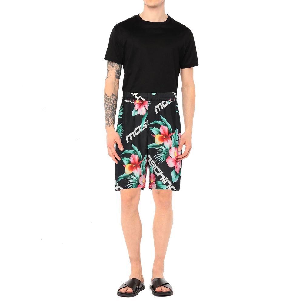 Moschino Couture Schwarze Seiden-Shorts
