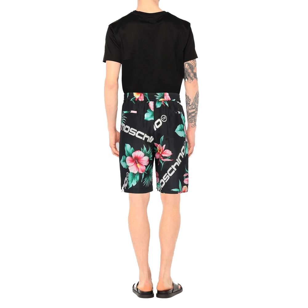 Moschino Couture Schwarze Seiden-Shorts