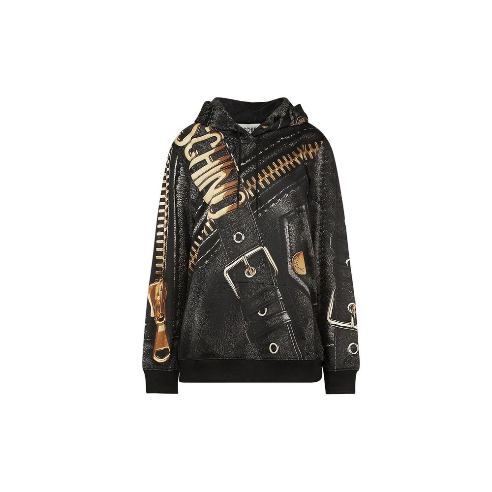Moschino Couture Schwarzer Pullover aus Polyester