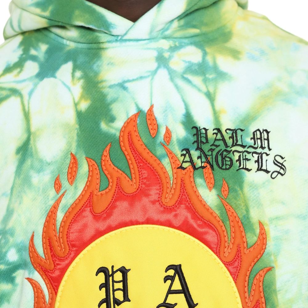 Palm Angels Zweifarbiger Baumwoll-Sweatshirt