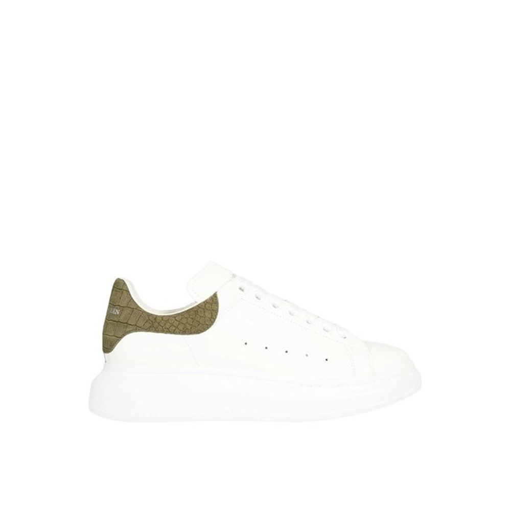 Alexander McQueen Weiße Kalbsleder Low-Top-Sneaker