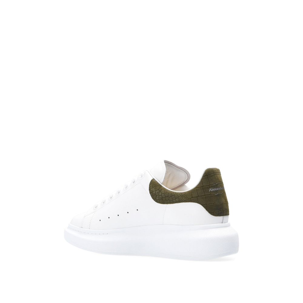Alexander McQueen Weiße Kalbsleder Low-Top-Sneaker