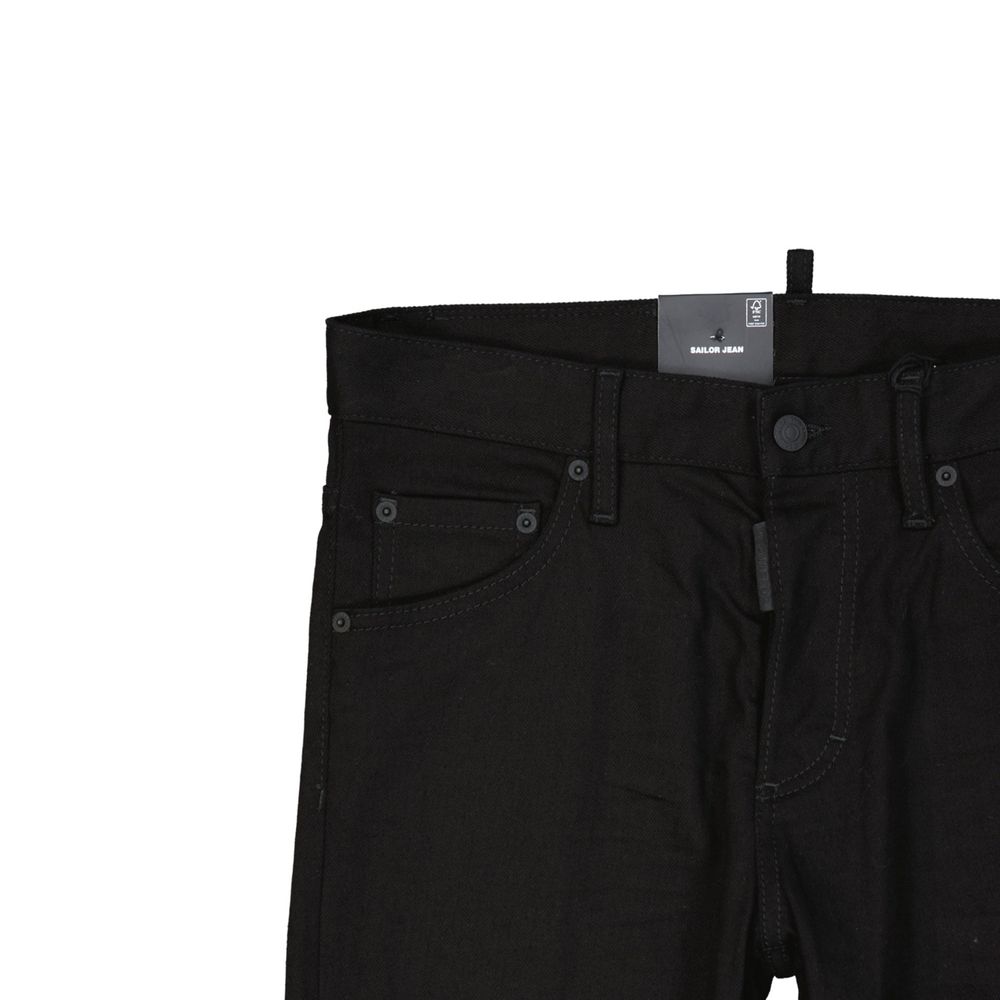 Dsquared² Schwarze Baumwoll-Jeans Denim