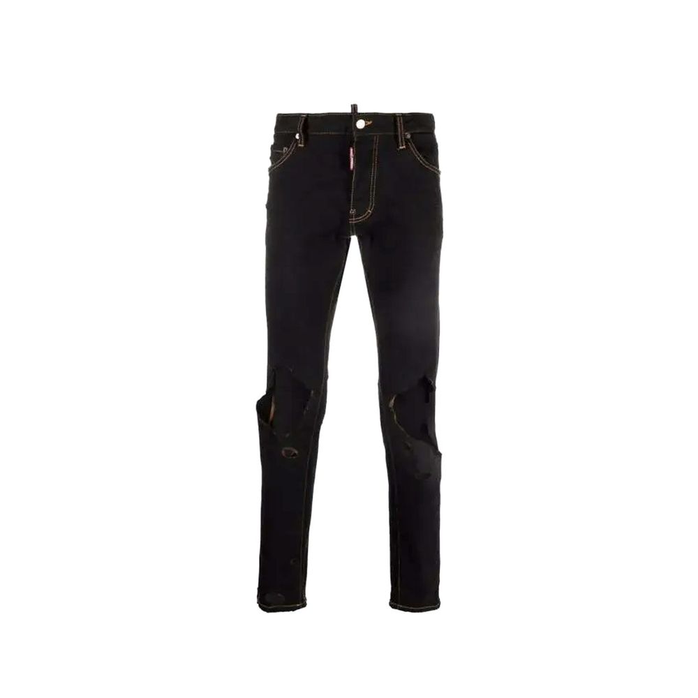 Dsquared² Schwarze Baumwoll-Jeans Denim