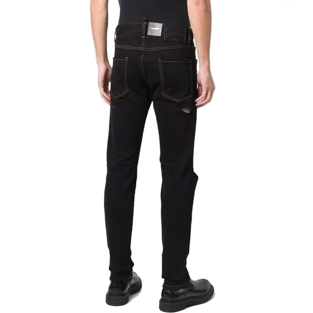 Dsquared² Schwarze Baumwoll-Jeans Denim