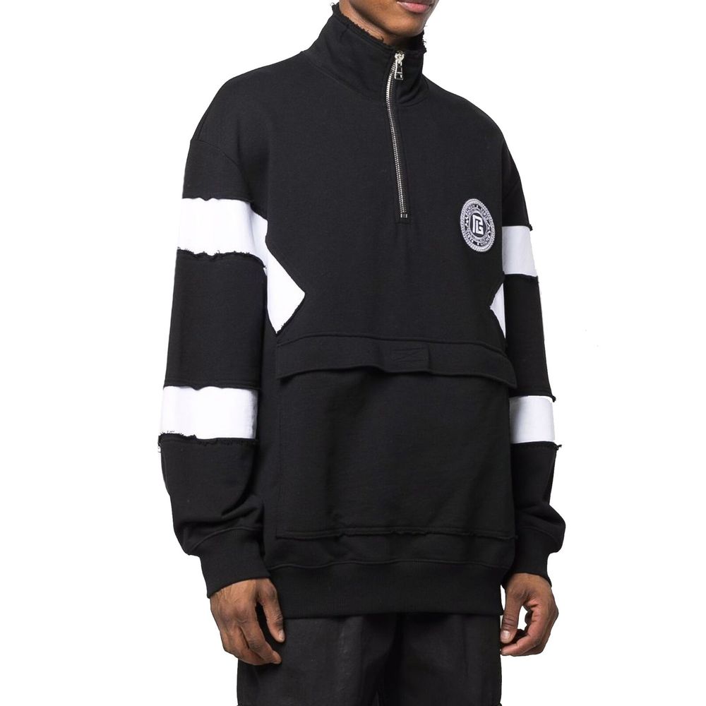 Balmain Schwarzer Baumwoll-Sweatshirt