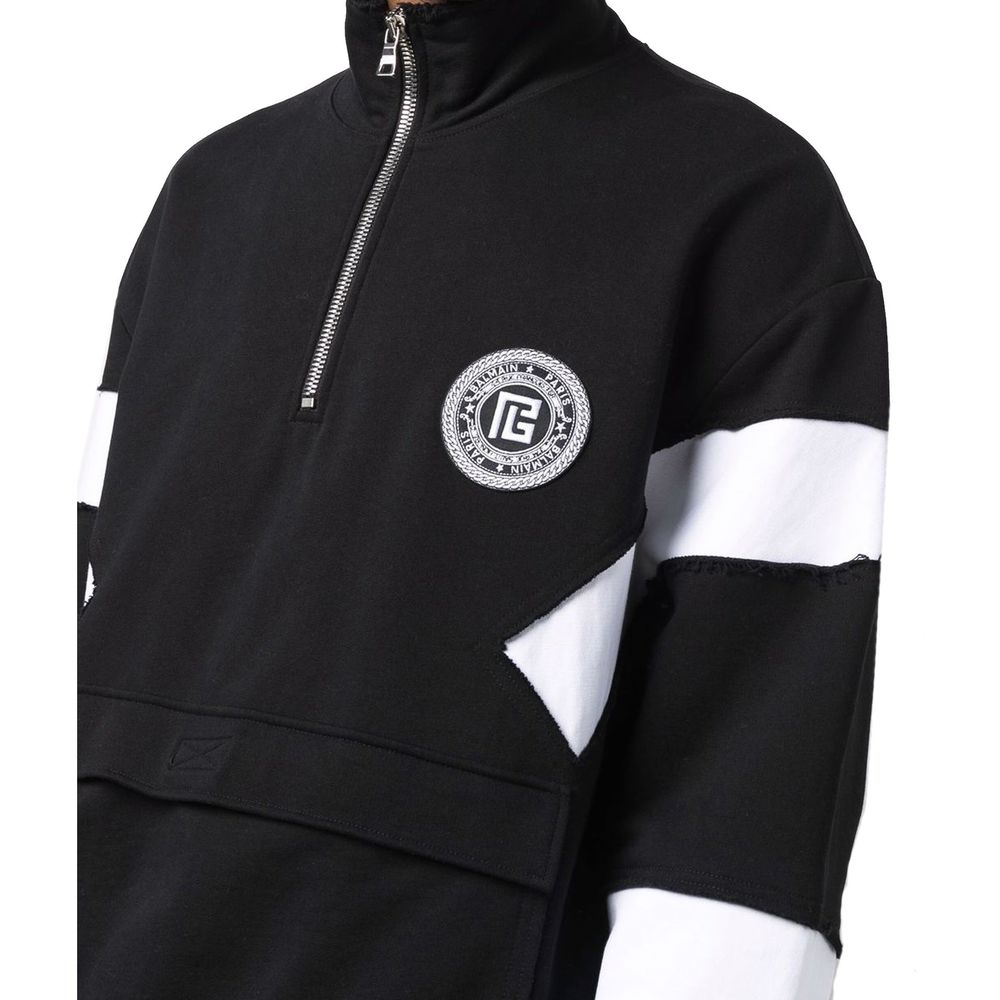 Balmain Schwarzer Baumwoll-Sweatshirt