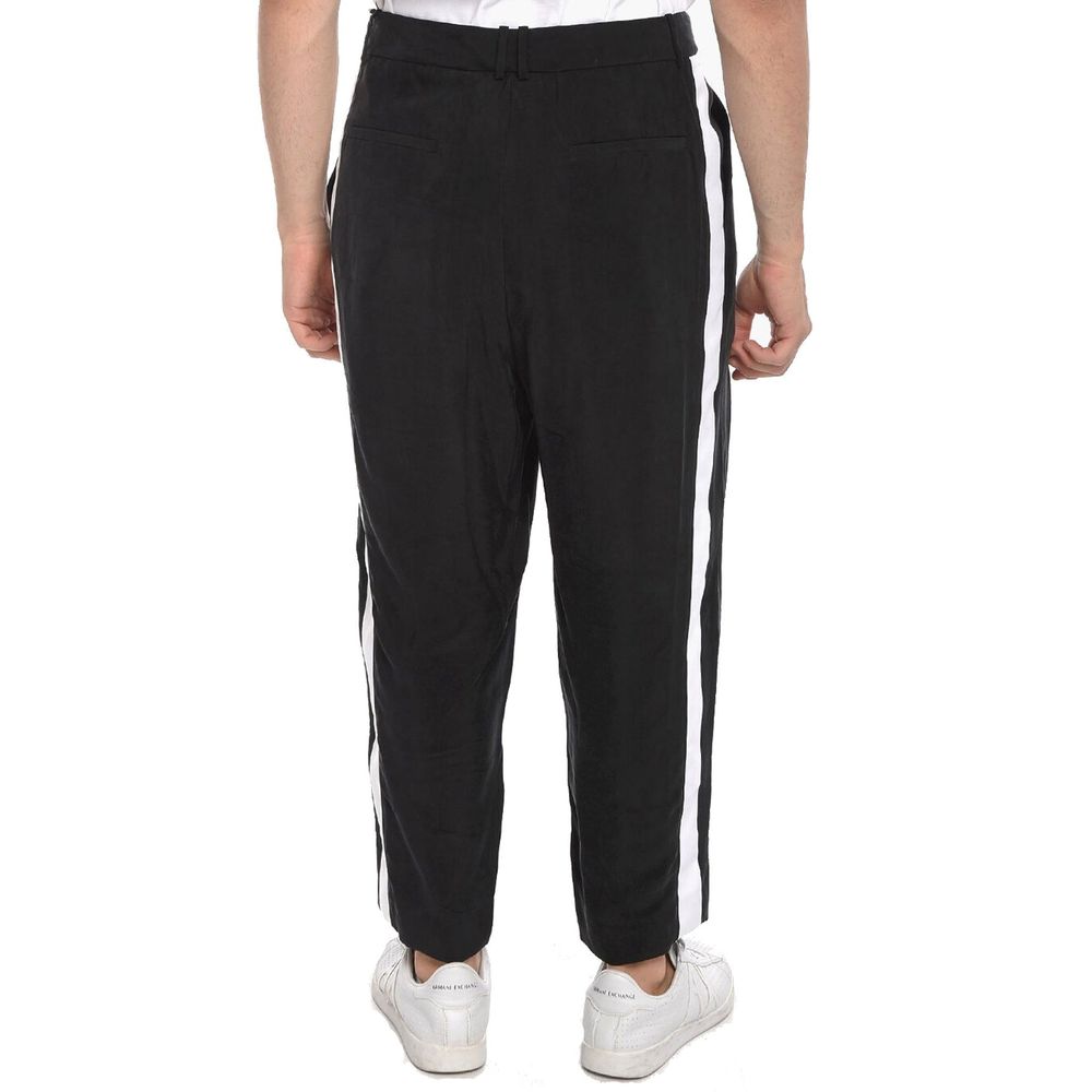 Balmain Schwarze Kupferfarbene Cropped Hose