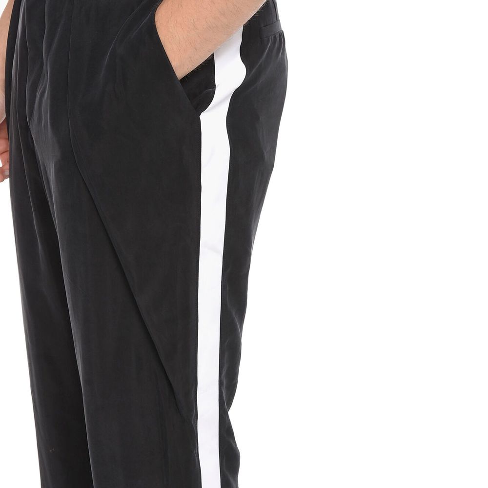 Balmain Schwarze Kupferfarbene Cropped Hose