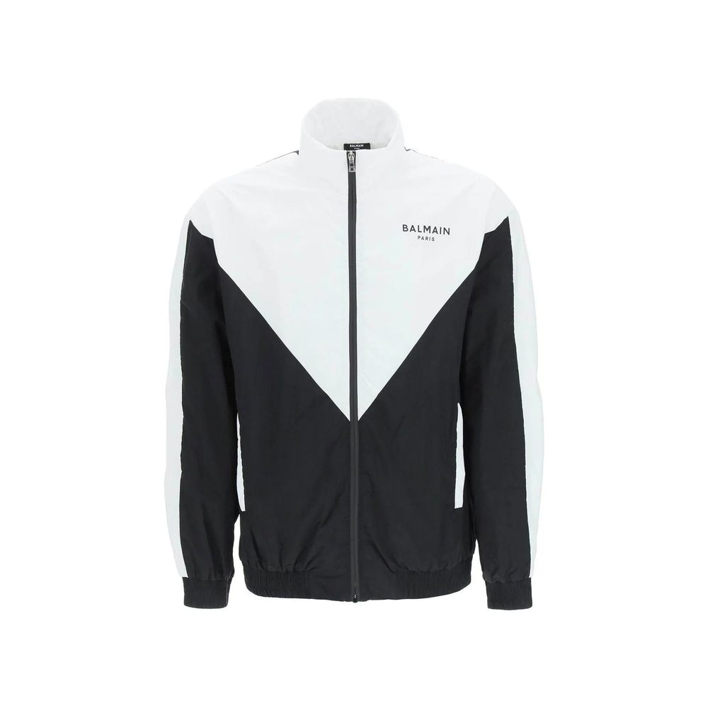 Balmain Schwarze Polyamid-Shell-Jacke