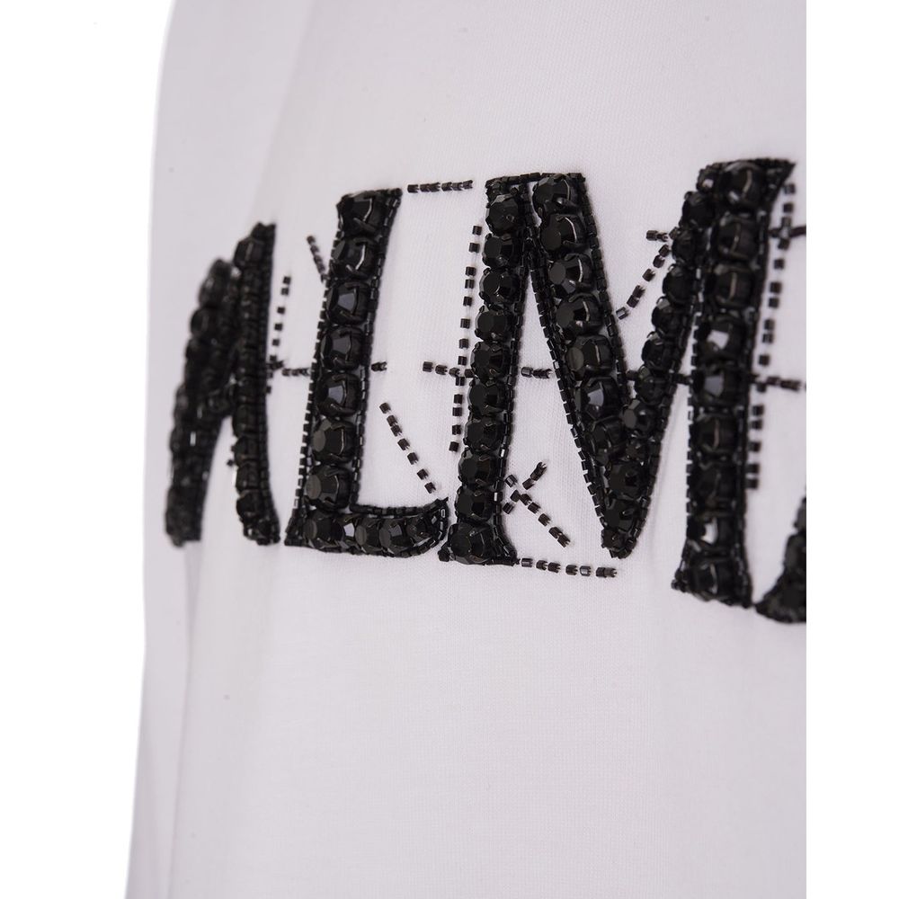 Balmain Weißes Baumwoll-T-Shirt