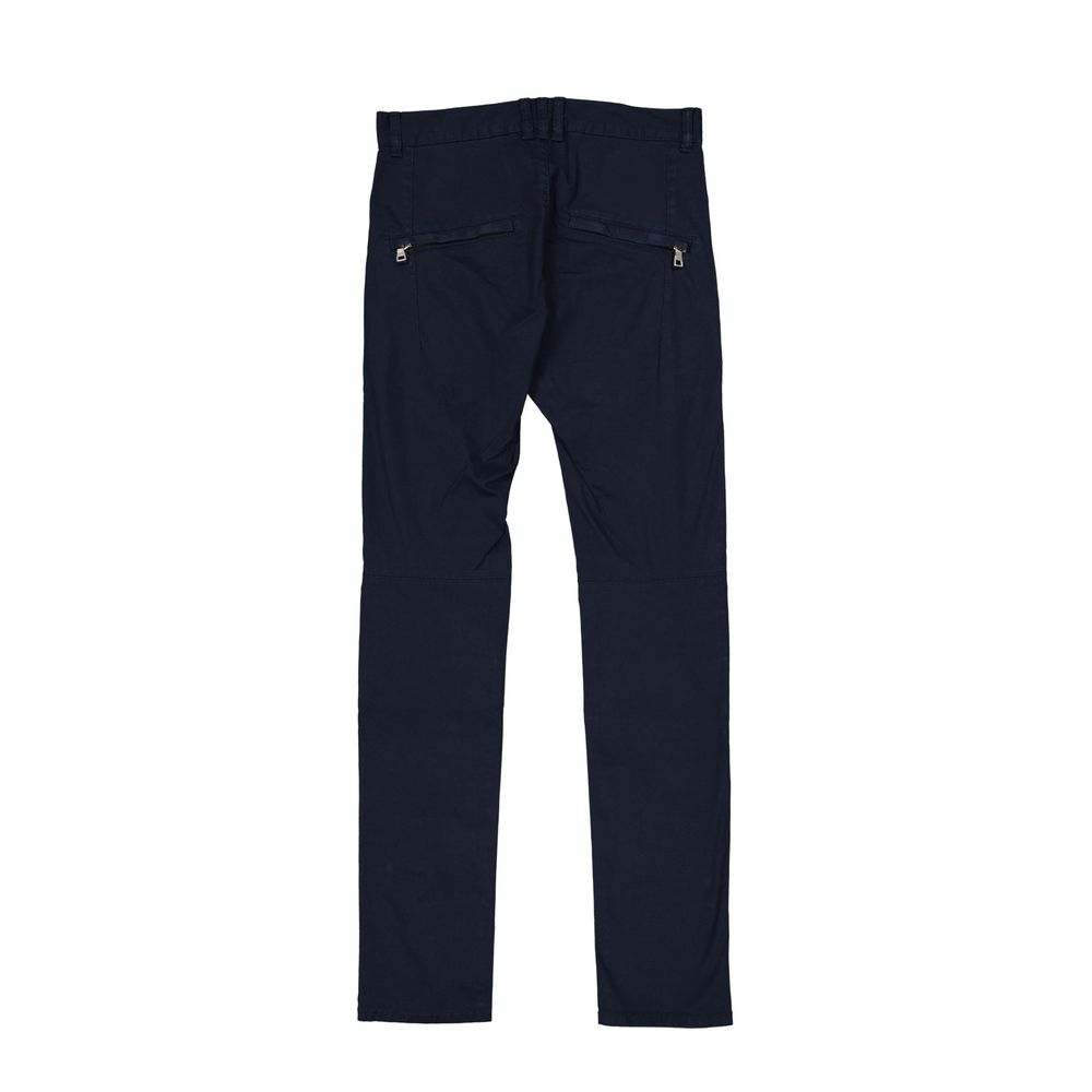 Balmain Blaue Baumwoll-Freizeithose