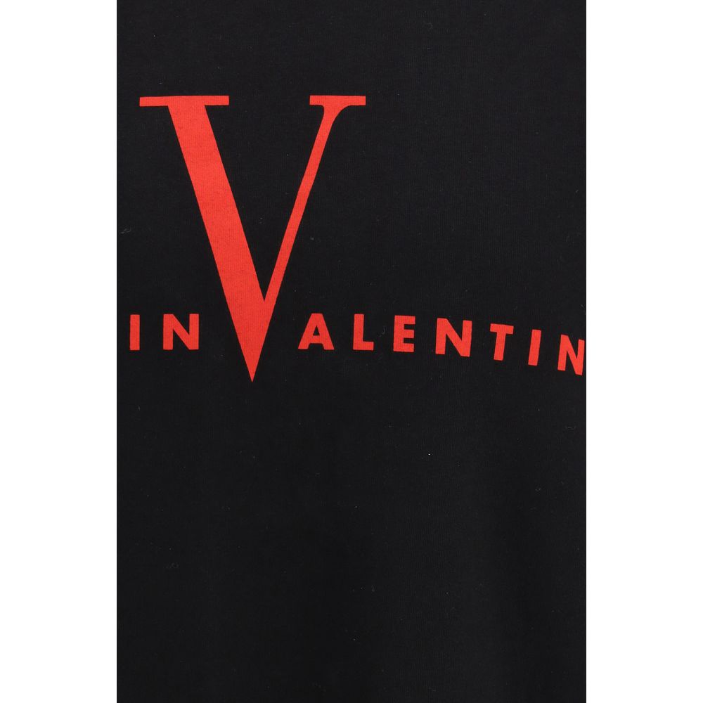 Valentino Schwarzes Baumwoll-T-Shirt
