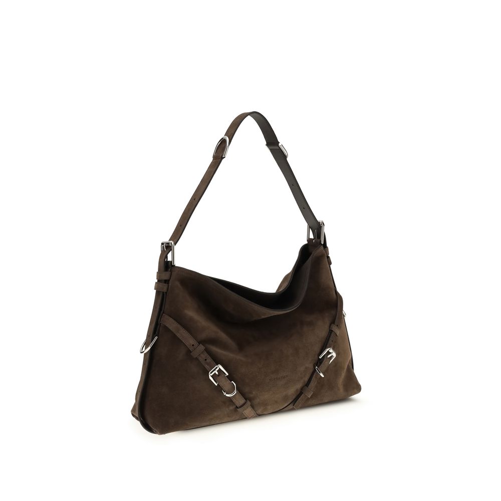 Givenchy Schwarze Bos Taurus Schultertasche aus Kalbsleder