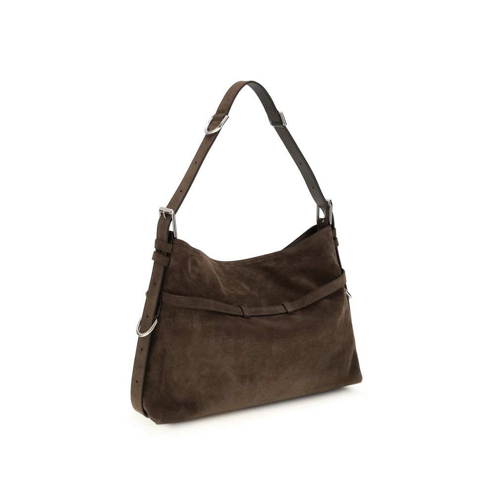 Givenchy Schwarze Bos Taurus Schultertasche aus Kalbsleder