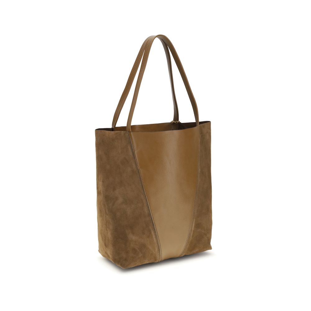Chloé Beige Leder Schultertasche