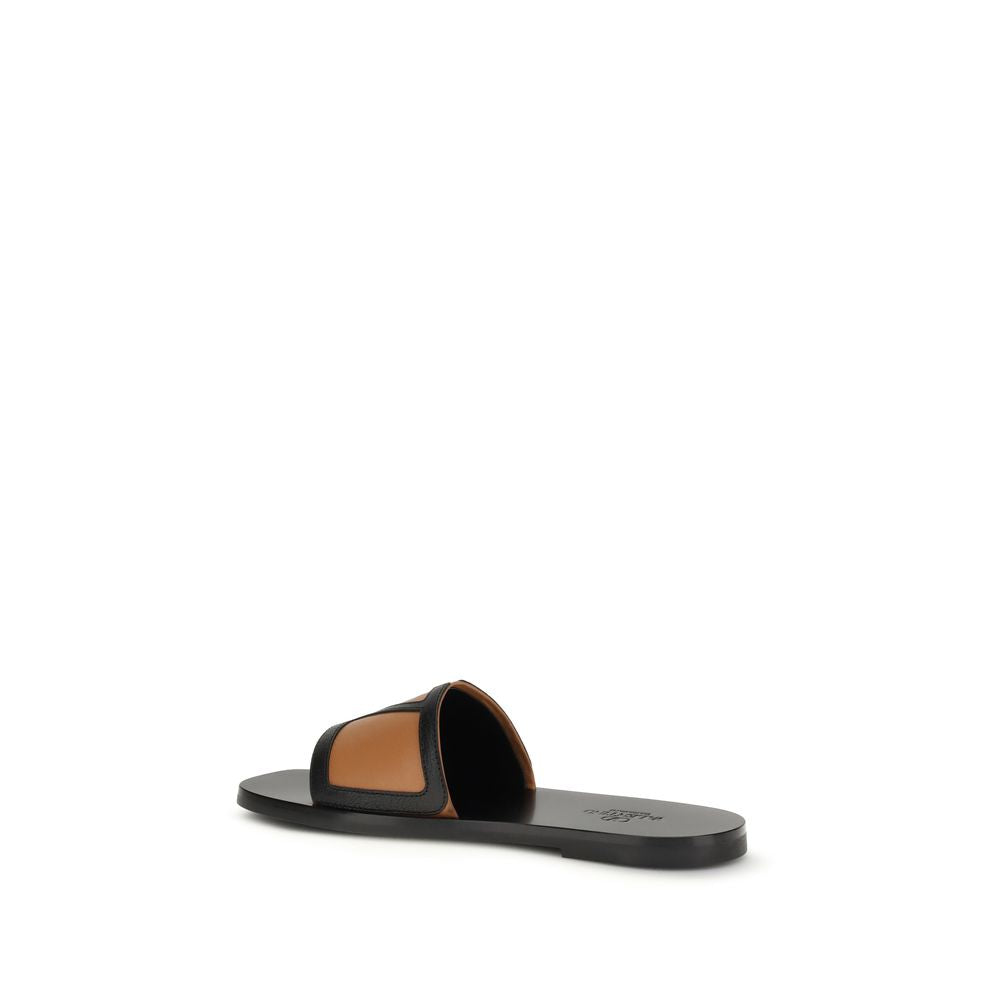 Valentino Garavani Schwarze Sandalen aus Ziegenleder