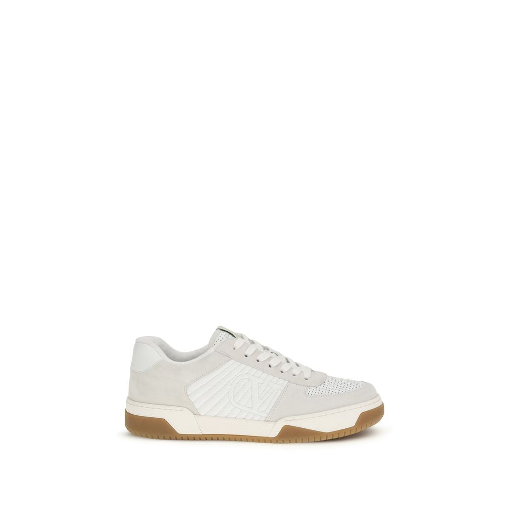 Valentino Garavani Weiße Bos Taurus Kalbsleder Athletic Sneaker