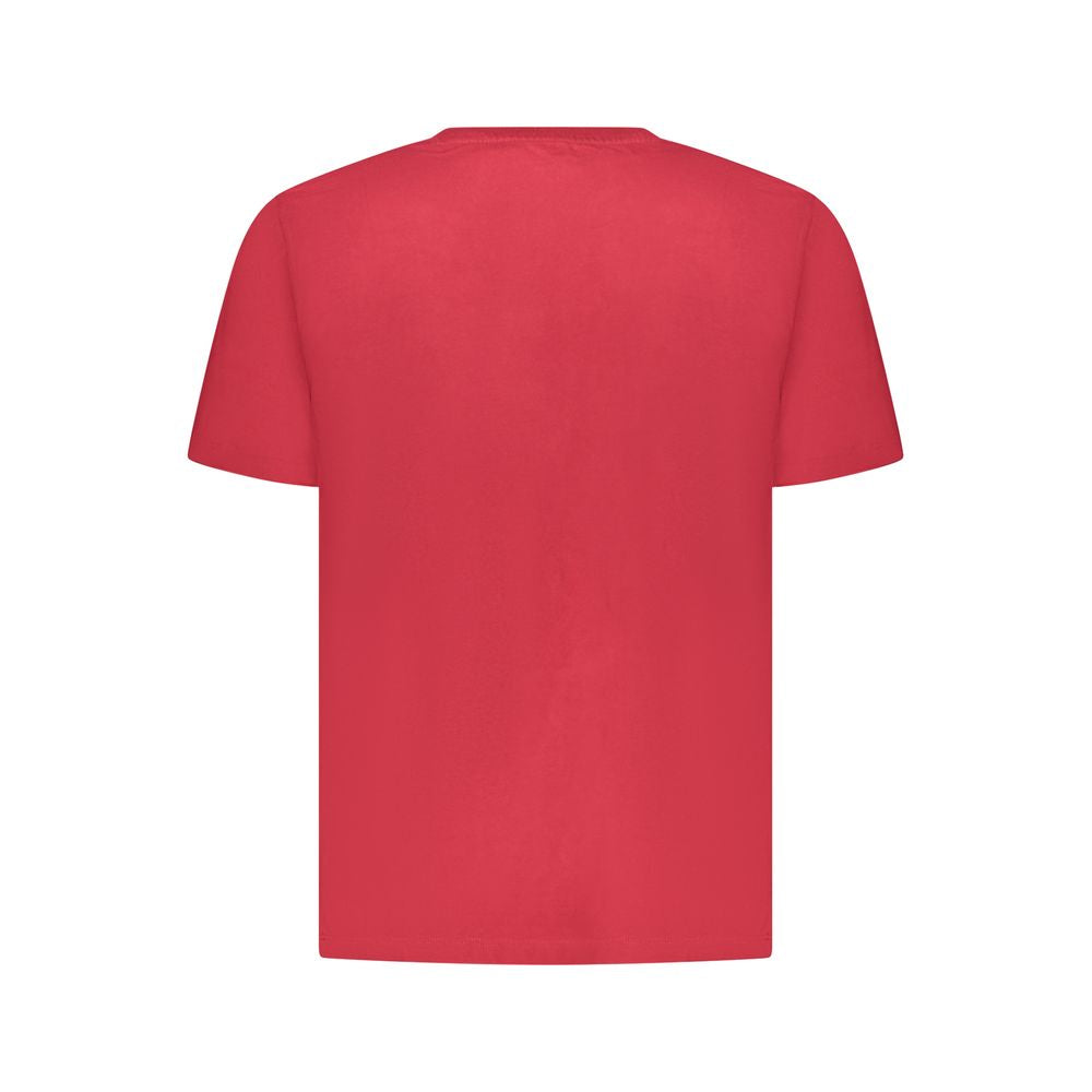 Pepe Jeans Rotes Baumwoll-T-Shirt für Herren
