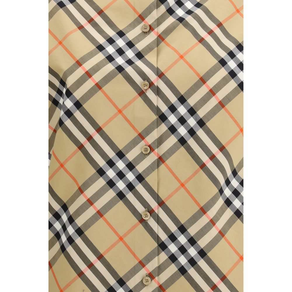 Burberry Mehrfarbiges Baumwollhemd mit Muster