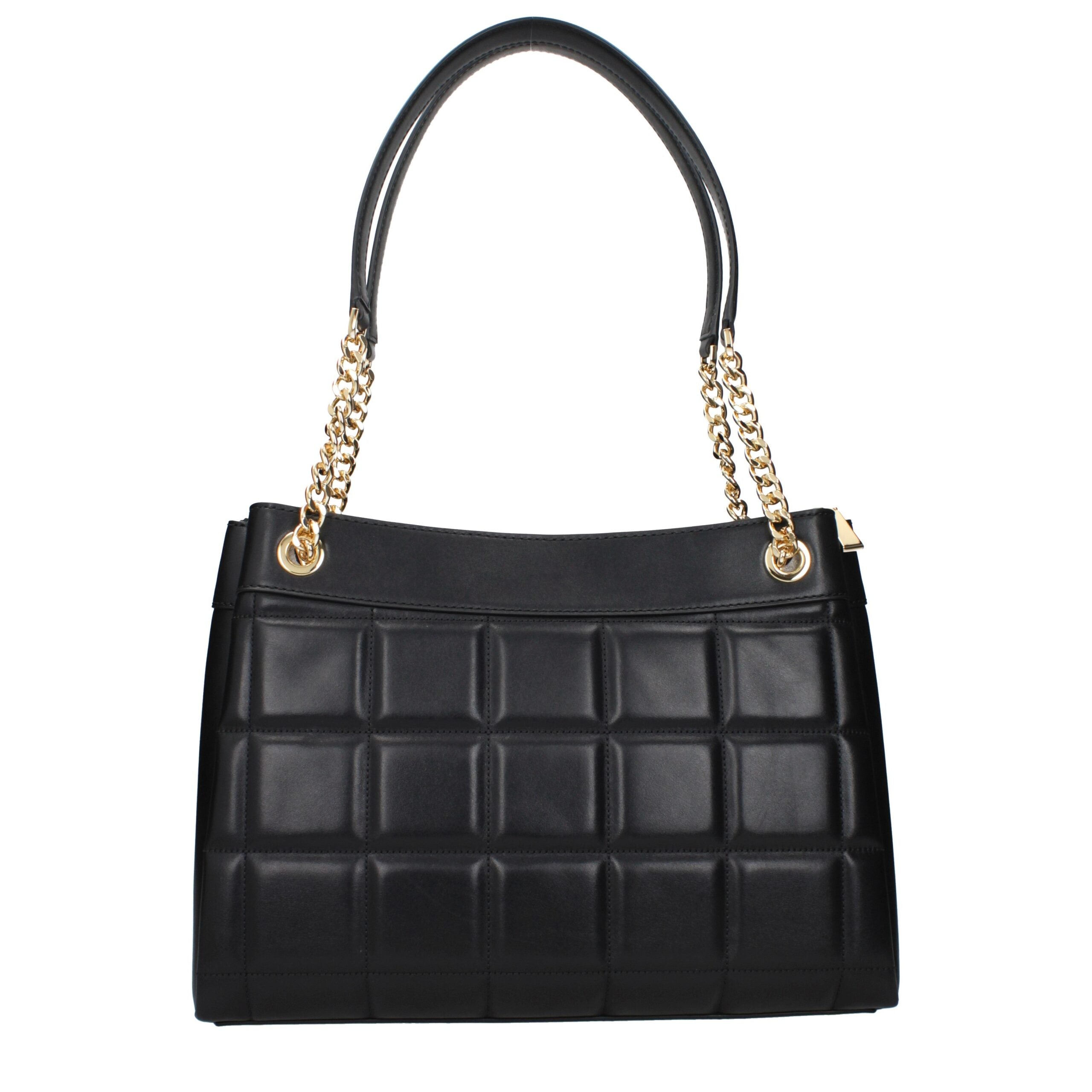 Michael Kors Schwarze Leder Schultertasche