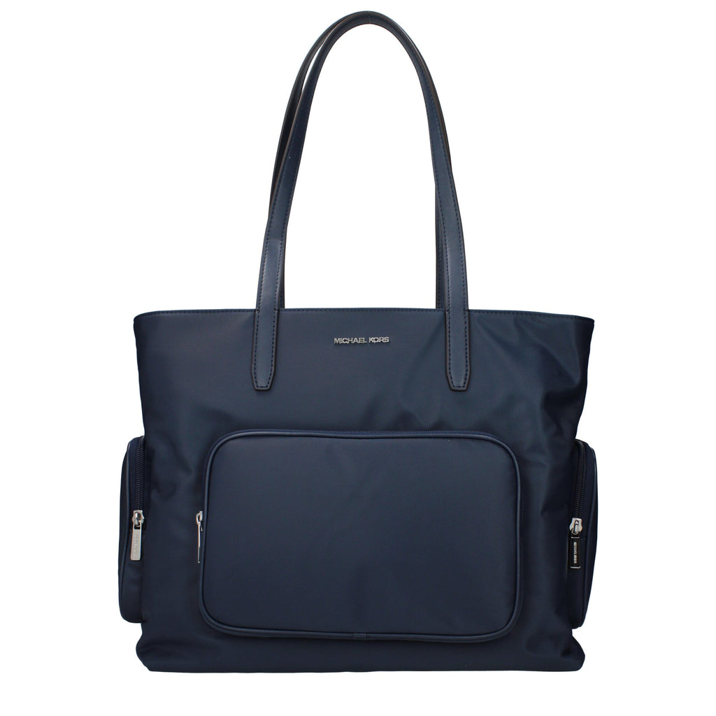 Michael Kors Blaue Umhängetasche aus Stoff