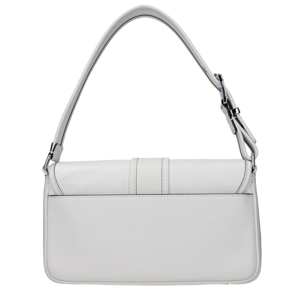 Michael Kors Weiße Leder-Umhängetasche