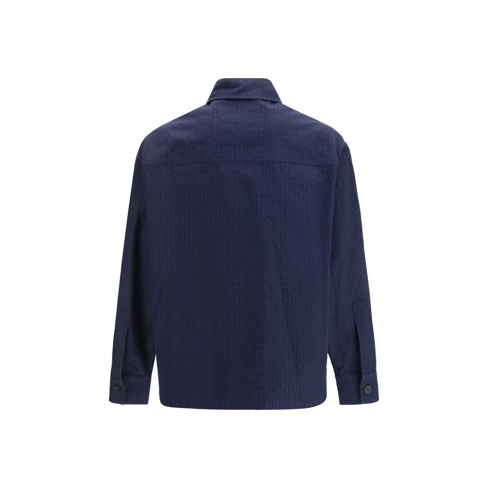 Balmain Blauer Baumwollmantel